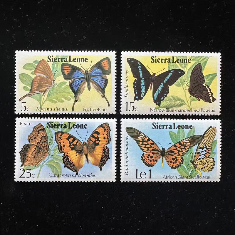 Siera Leone Stamps 1979 Butterfly Swallowtail Butterfly Blue-Gray Butterfly Swallowtail Butterfly 4 Brand New