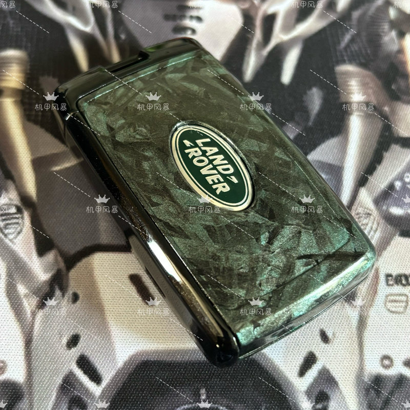 New Land Rover Key Coating—Green Ice Crackle New Land Rover Key Coating—Green Ice Crackle