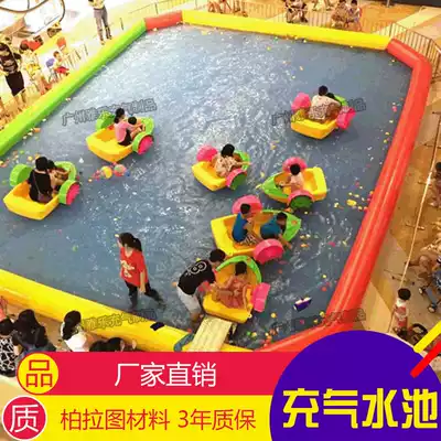 Large mobile inflatable swimming pool customized outdoor adult thickened swimming pool Children's Orchestra hand boat Ocean ball pool