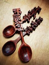 Sandalwood spoon wooden craft spoon personalized crafts