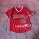 Đội bóng thiên thần MLB đồng phục bóng chày đường phố khiêu vũ trẻ em cặp vợ chồng cha mẹ con ngắn tay áo phông cỡ lớn áo - Thể thao sau quần chạy bộ nam 