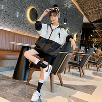 Korean Girls Sports Sunscreen Clothing Summer 2021 New Style CUHK Kids Thin Breathable Casual Air Conditioning Shirt Jacket