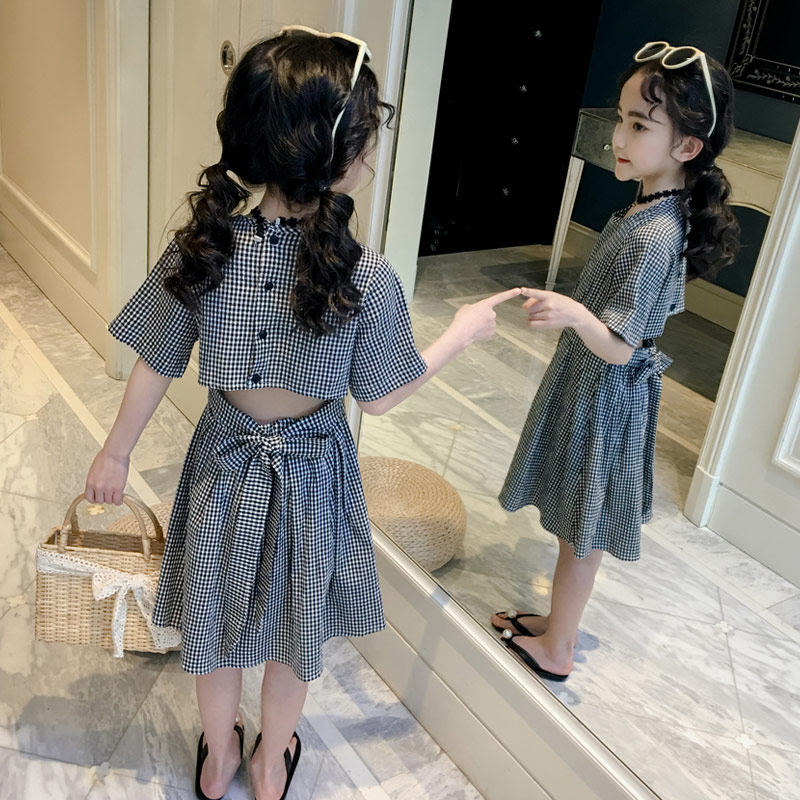 Korean girls dress 2022 new Korean version of the college style net red summer Western style girl temperament princess dress