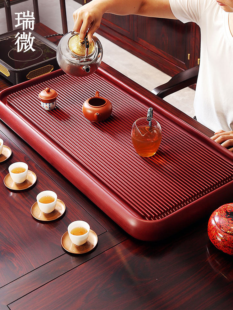 Bakelite tea tray German Taiwan into the tea set Home office dry bubble Taiwan Purple Sand Kung Fu Tea Sea electric Bakelite tea tray