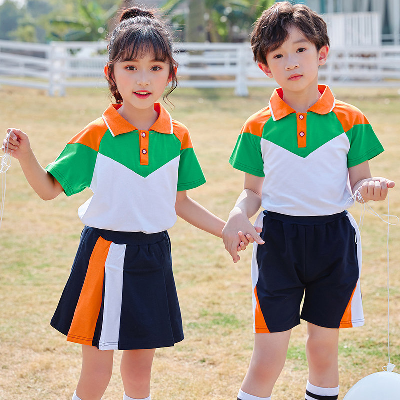 Summer Kindergarten School Uniform 1st Grade Elementary School Kids College Wind Clothing Children's Garden Dress Rehearsal Suit Sportswear Suit