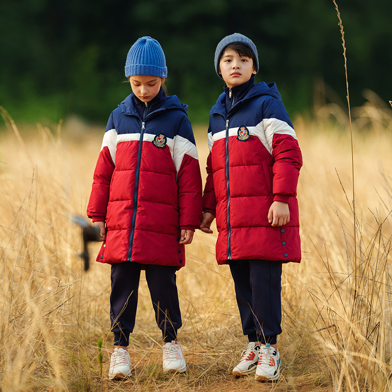 Kindergarten garden new autumn and winter clothing for long single-row cotton sub-striker children's class uniform