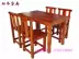 Mới carbonized chống ăn mòn củi trang trại ngoài trời sân giải trí đồ nội thất cổ khách sạn bàn ăn và bộ ghế bàn ghế ban công Bàn ghế ngoài trời / sân