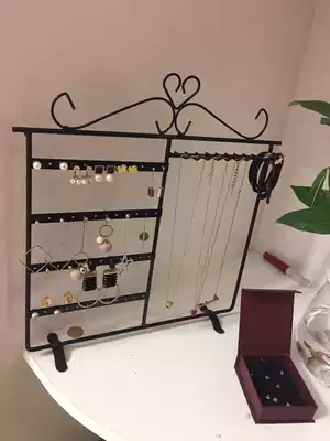 Creative ear ring frame wall hanging jewelry display rack jewelry hanging wall chain rack ear pin earring home storage