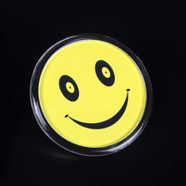 Keji smiley face round smile Image card badge work card pin breast card employee work card number clip can change paper