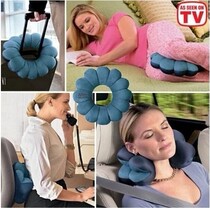  TV total pillow plum blossom pillow cushion Portable travel health pillow Cervical spine massage pillow