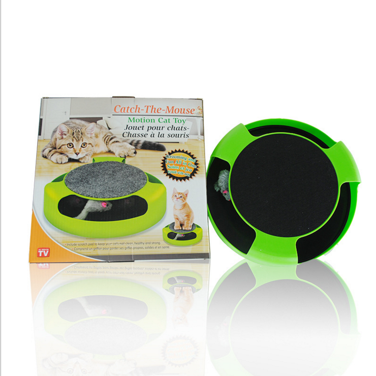 catch the mouse plastic cat toy cat catch rat toy teasing cat turntable pet cat