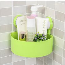 Bathroom rack-free triangle powerful suction cup rack toilet triangle sundries storage