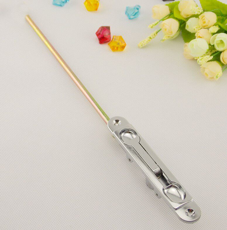 Door anti-theft door secret latch 6 inch round head child mother door secret latch aluminum alloy double door up and down world latch