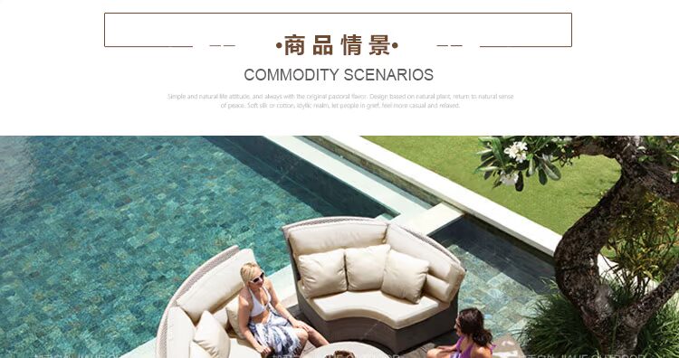Mây sofa giường mây ngoài trời đồ nội thất phòng mây mây lười ghế cao cấp câu lạc bộ sofa ghế tựa ghế mây - Bàn ghế ngoài trời / sân ghế gỗ ngoài trời