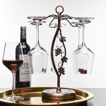 Yajia European wrought iron wine cup holder upside down household wine glass shelf ornaments creative tall cup holder wine set