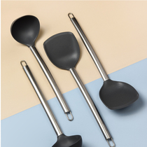 Well teak food grade silica gel pan shovel non-stick pan special shovel household high temperature resistant spoon shovel saute saute spoonful spoon broth spoon