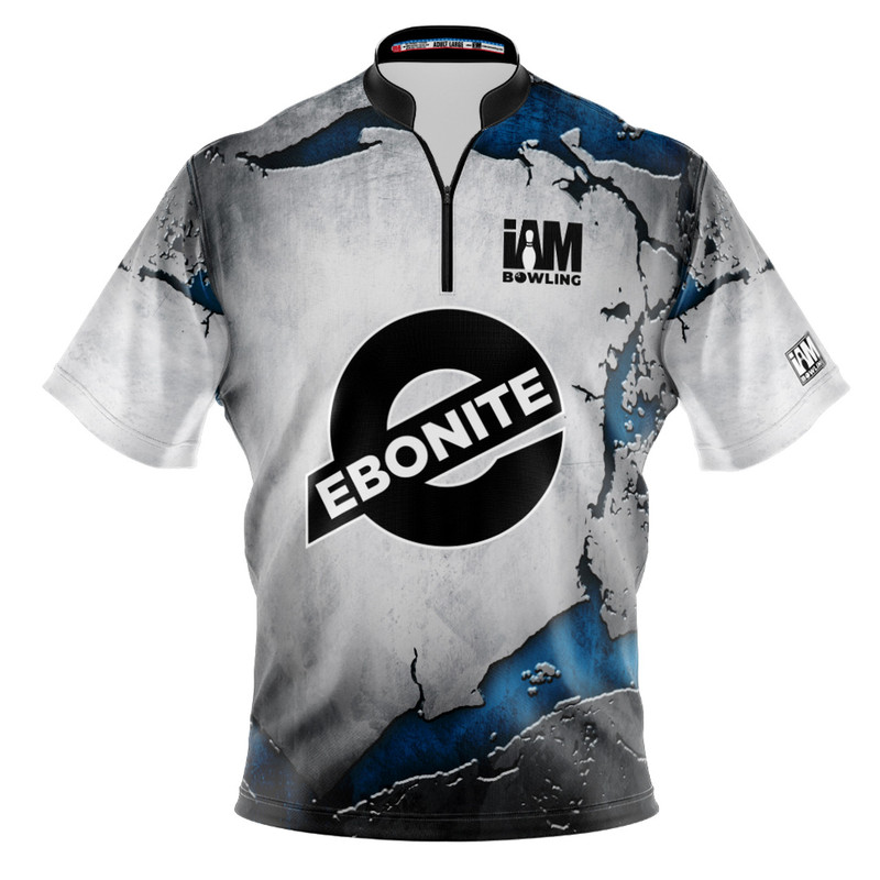 Ebonite Bowling Jersey Gray Bowling Uniform Short-Sleeved Top 3D Polo Fir 1519-Eb