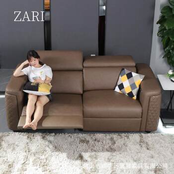 Italian electric furniture sofa living room simple designer new film and television studio functional three-person combination Italian electric furniture sofa living room simple designer new film and television studio functional three-person combination