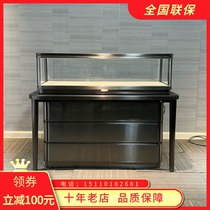 Customized high-end jewelry display cabinet stainless steel glasses watch display cabinet Cartier jewelry cabinet emerald glass counter