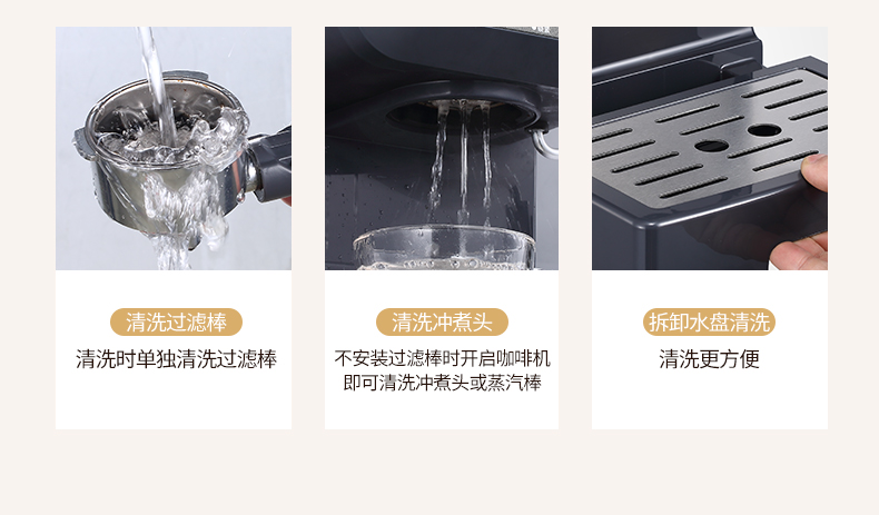máy pha cà phê la marzocco Whirlpool Whirlpool WCF-CY001D máy pha cà phê gia đình Bán tự động hoàn toàn tự động áp lực bơm Ý - Máy pha cà phê máy xay cafe
