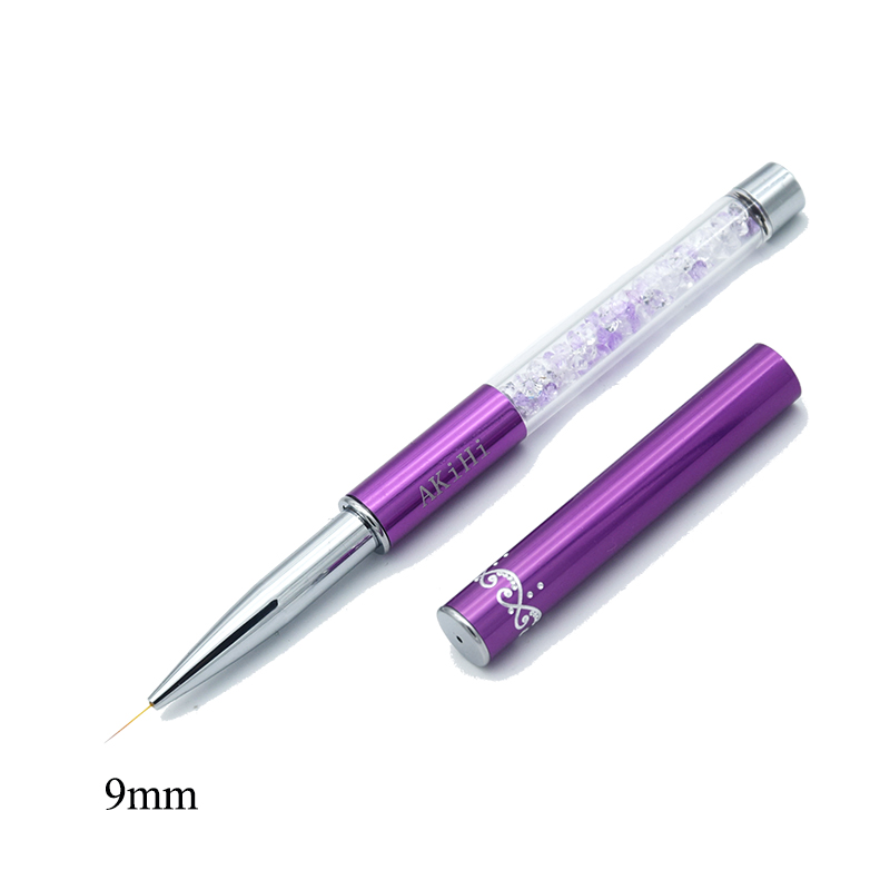 AKiHi vẽ móng bằng keo vẽ bút vẽ rất mịn siêu mịn vẽ nét móc hoa móc dây nhỏ công cụ cọ nhỏ - Công cụ Nail đồ làm nail