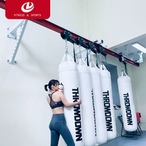 Mobile track pulley slide sandbag rack boxing sandbag storage rack hanging bracket gym boxing gym can be customized