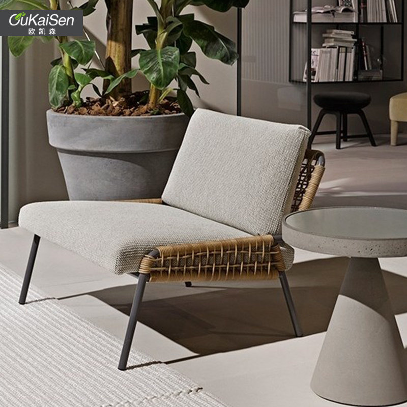 Nordic vines imitation vine choreography outdoor leisure chair outdoor Balcony Garden Courtyard Sales offices Rattan Tables Open Air-Taobao