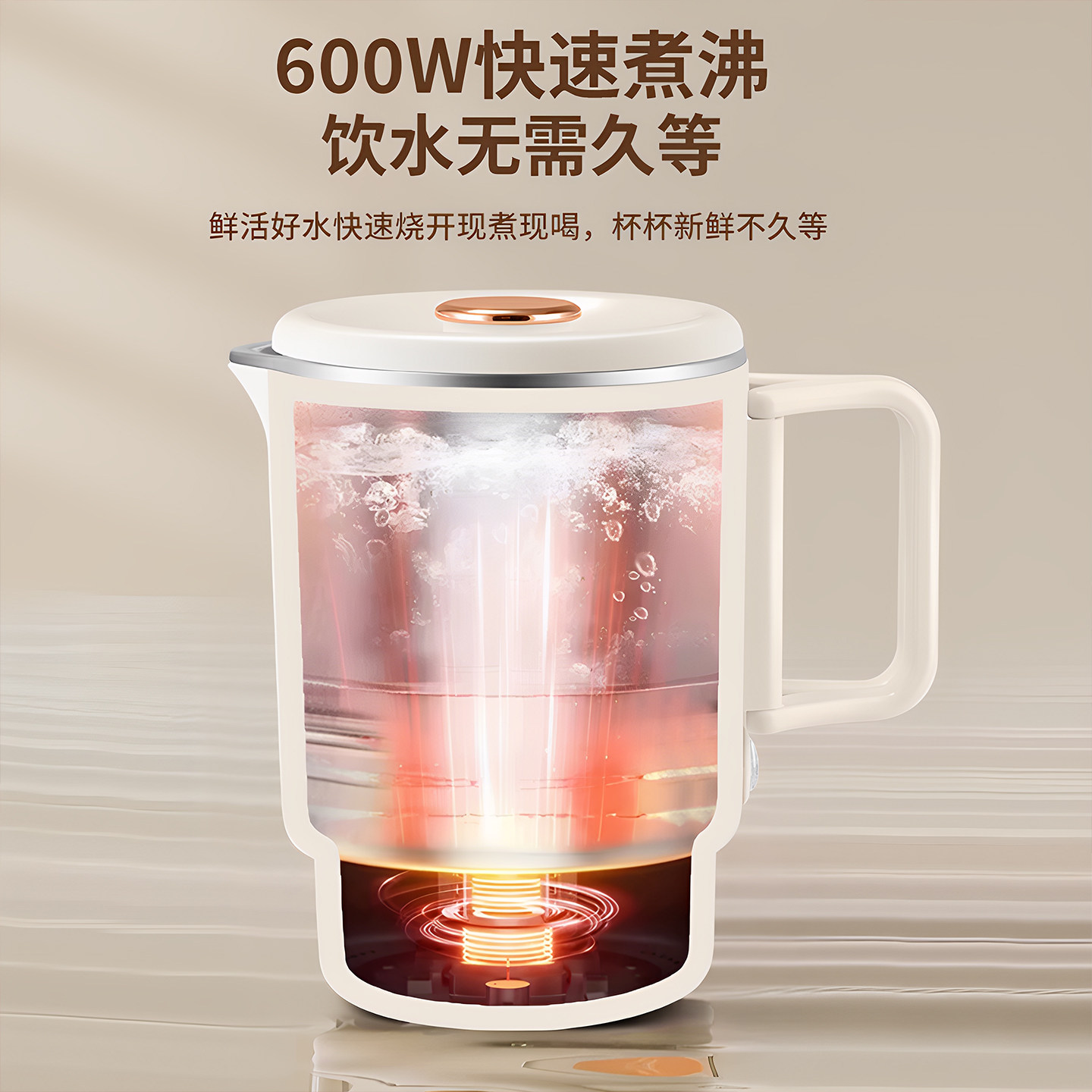 Wanlida Foldable Mini Kettle Travel Portable Electric Kettle 2025 New Model Insulated Integrated Kettle