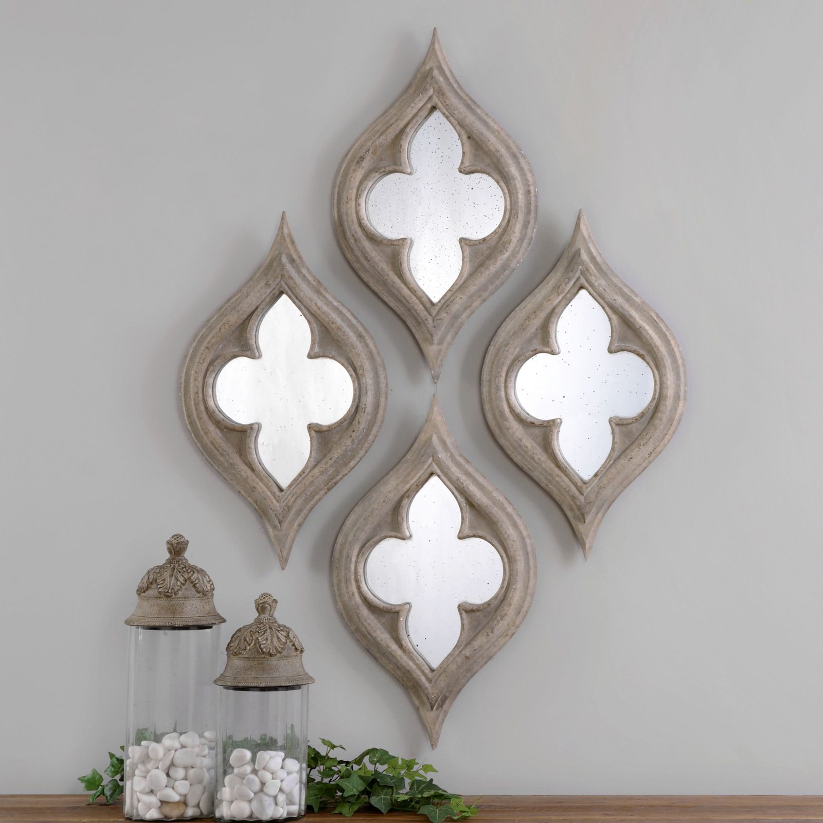 Neoclassical Mirror Decoration Mirror Genguan Mirror Composition Mirror Modern Décor Villa Soffit Design Mirror Wall Mirror Wall-mounted