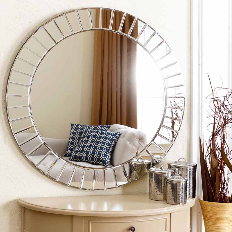 Wall Bedroom Face-style Makeup Mirror Makeup Mirror Countryside Table Nordic Round Make-up Room Mirror Creative Beauty Cosmetic Mirror
