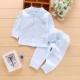 Bộ đồ lót trẻ em cotton mùa xuân và mùa thu cho bé quần áo mùa thu 3 phần mỏng mùa hè quần áo trẻ sơ sinh 6 dịch vụ điều hòa không khí - Quần áo lót thoi trang tre em cao cap