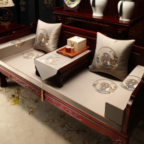 Chinese mahogany Lohan bed five-piece sofa cushion high-grade thick cushion solid wood furniture sofa cushion customization