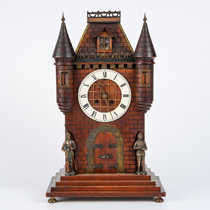 Tim European antiques Western antiques French home collections decorative ornaments wooden construction mechanical clocks