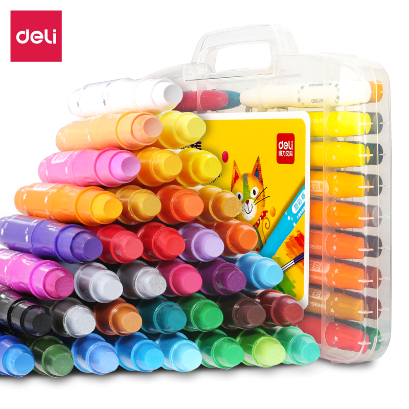 Able Spin Color Stick Boxed Students Water Soluble Spin Oil Painting Stick Water Color Pen Children Students Drawing Pen pen text Washable crayons 12 Color 18 18 24 Color 24 Color black Awesome Colorful