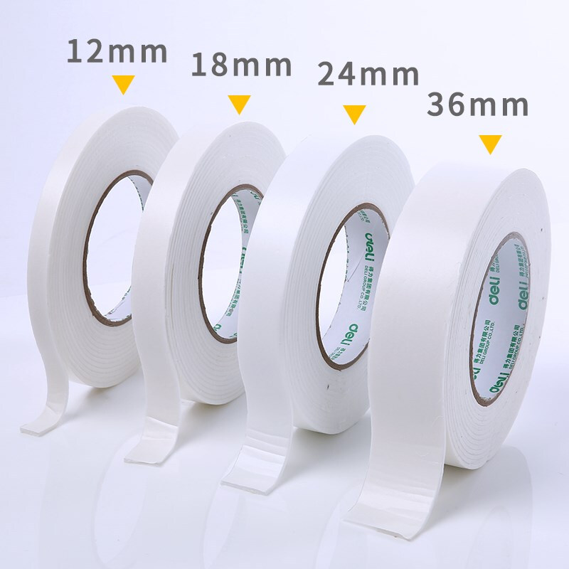 Right-hand 30416 double-sided adhesive with foam rubber wall fixing two sides glue powerful sponge double-sided adhesive high viscosity thickened students handmade with office supplies Single-roll foam adhesive tape office wholesale