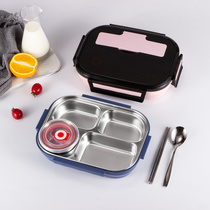 Student lunch box for primary and secondary school students special anti-scalding 316 stainless steel office workers with tableware sealed leak-proof lunch box