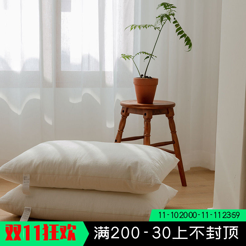 Recommended Class A non-fluorescent washed cotton pillow neck protector medium low and high Tianzhu pure cotton pillow core does not collapse or deform
