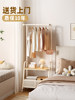 Bedroom Clothes Rack, Floor-Standing Coat Rack, Small Household Space-Saving Clothes Storage Solution, with Wheels for Easy Movement
