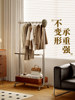 Medieval Bedroom Floor-Standing Clothes Rack Home Living Room Room Mobile Solid Wood Coat Rack Net Storage Clothes Rack