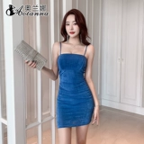 Приталенное сексуальное платье для работы, эффект подтяжки, с акцентом на бедрах