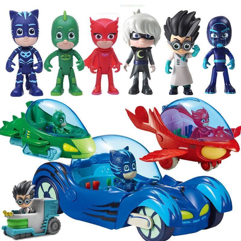 Complete Set of Pajamas, Little Hero Toys, Catboy, Boy Owl, Children's Wall Hero Mask Set, Mask Set
