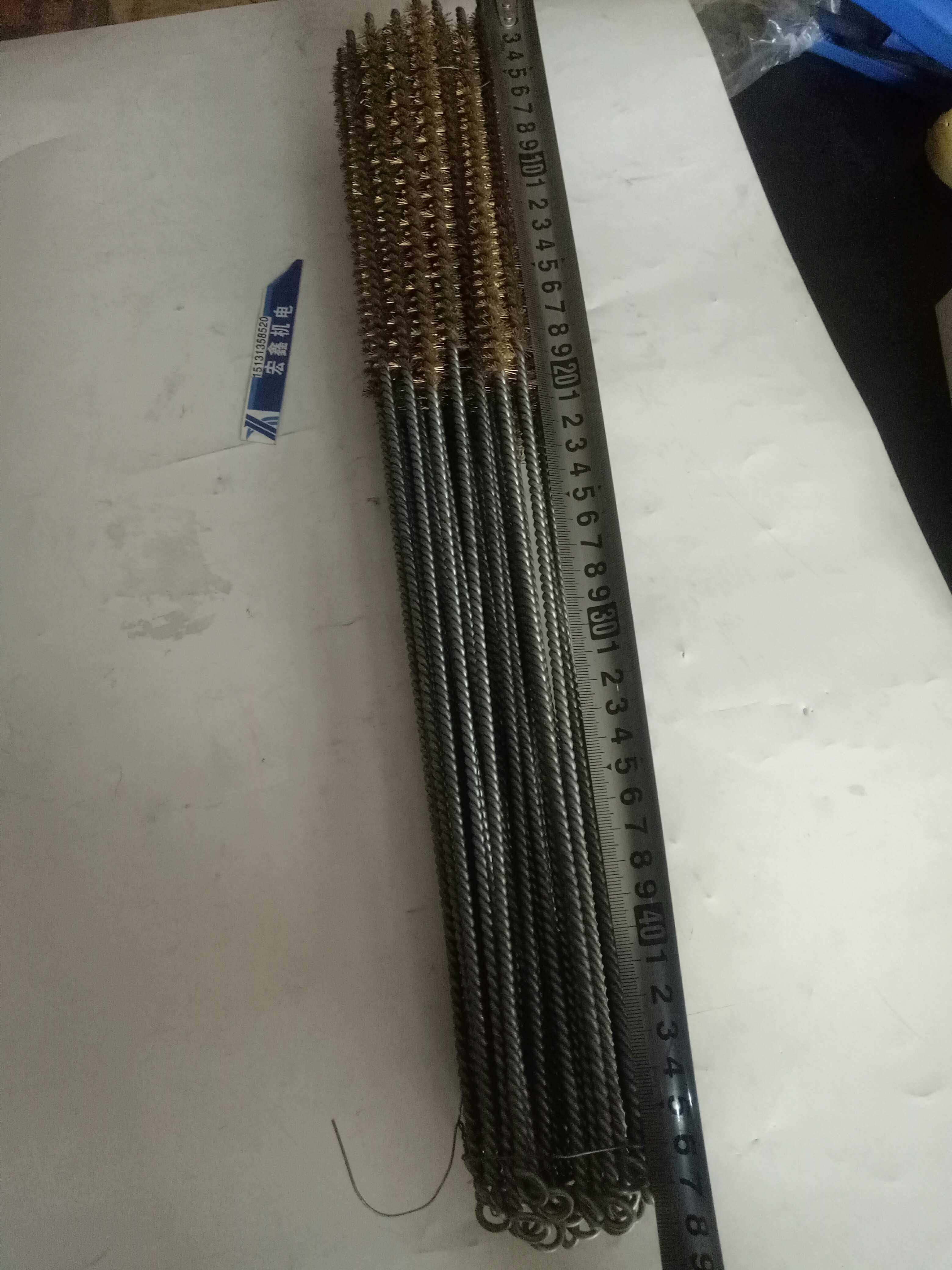 电动机 马达维修工具 长470mm清槽刷 工业钢丝刷 毛刷 电机除锈清