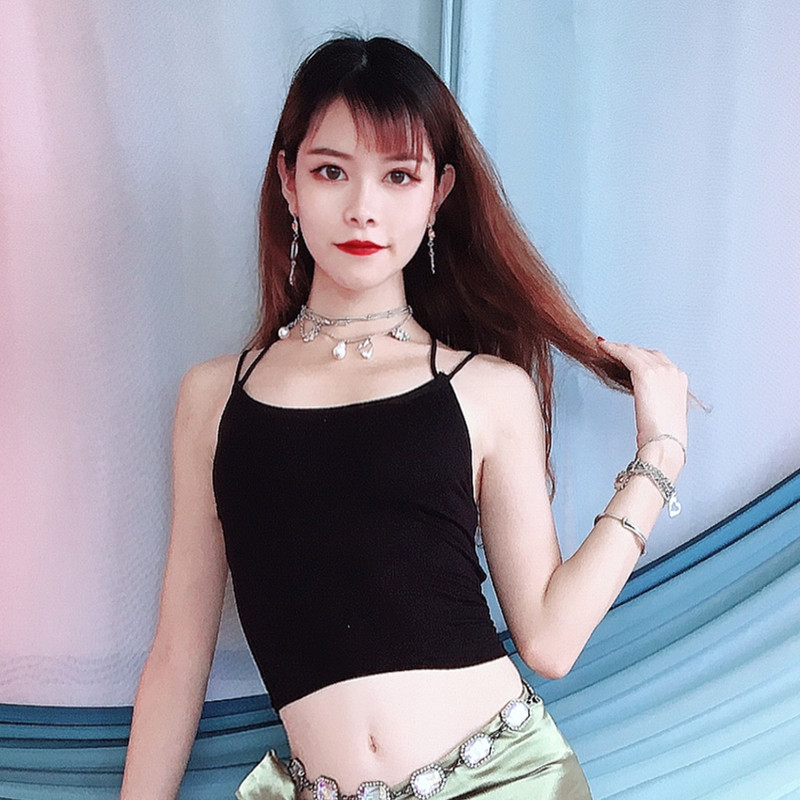 100 Ya one thousand hui new sexy Modale cross beauty back inner lap vest without steel ring harness blouse women jersey undershirt