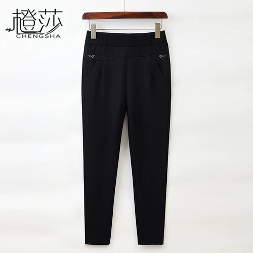 Осенние штаны для матери, утепленные леггинсы для отдыха, 50 лет, для среднего возраста