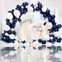 Night blue balloon arch bracket shop opening wedding ceremony childrens birthday party wedding scene decoration decoration