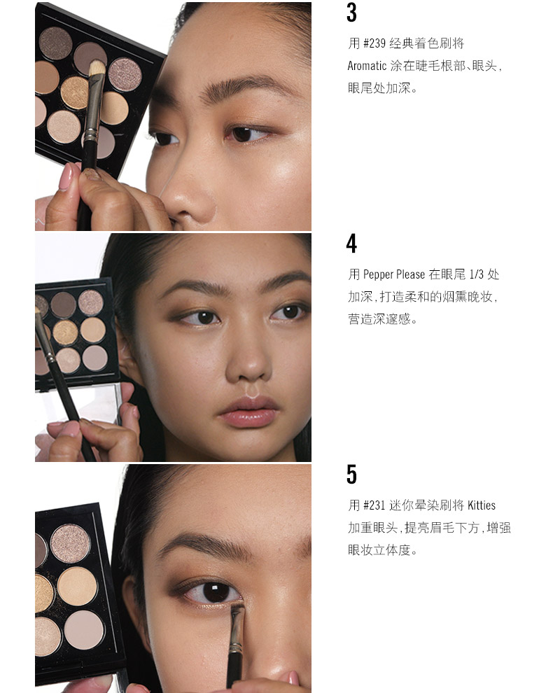MAC Charm Chín Màu Eyeshadow Palette Trang Điểm Tấm Jiugongge Trái Đất Màu Matte Trang Điểm Khỏa Thân Pan Nose Sửa Chữa phấn má 3ce