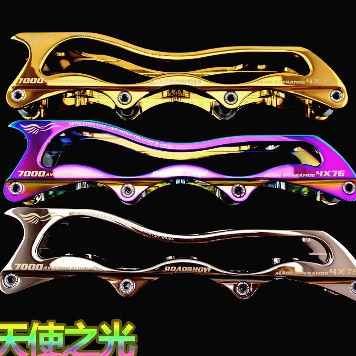 Colorful poisonous tooth wheel smoothing flower knife holder poison dragon brake knife holder angel light IS skating HV roller skating knife holder