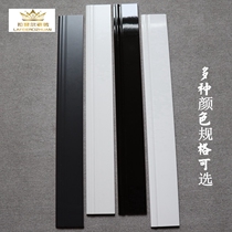  High-end Nordic matte pure black pure white antique skirting living room bedroom 800x100 bright jazz white porcelain pieces
