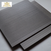  All-body gray concave and convex pinstripe slotted tile 600x600 bathhouse bathroom non-slip floor tile Self-built house courtyard