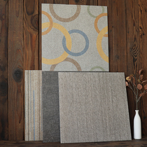 Nordic Grey Cloth Pattern Tile 600x600 Living-room Geometric Puzzle Carpet Brick Restaurant Shop Featured Antique Brick